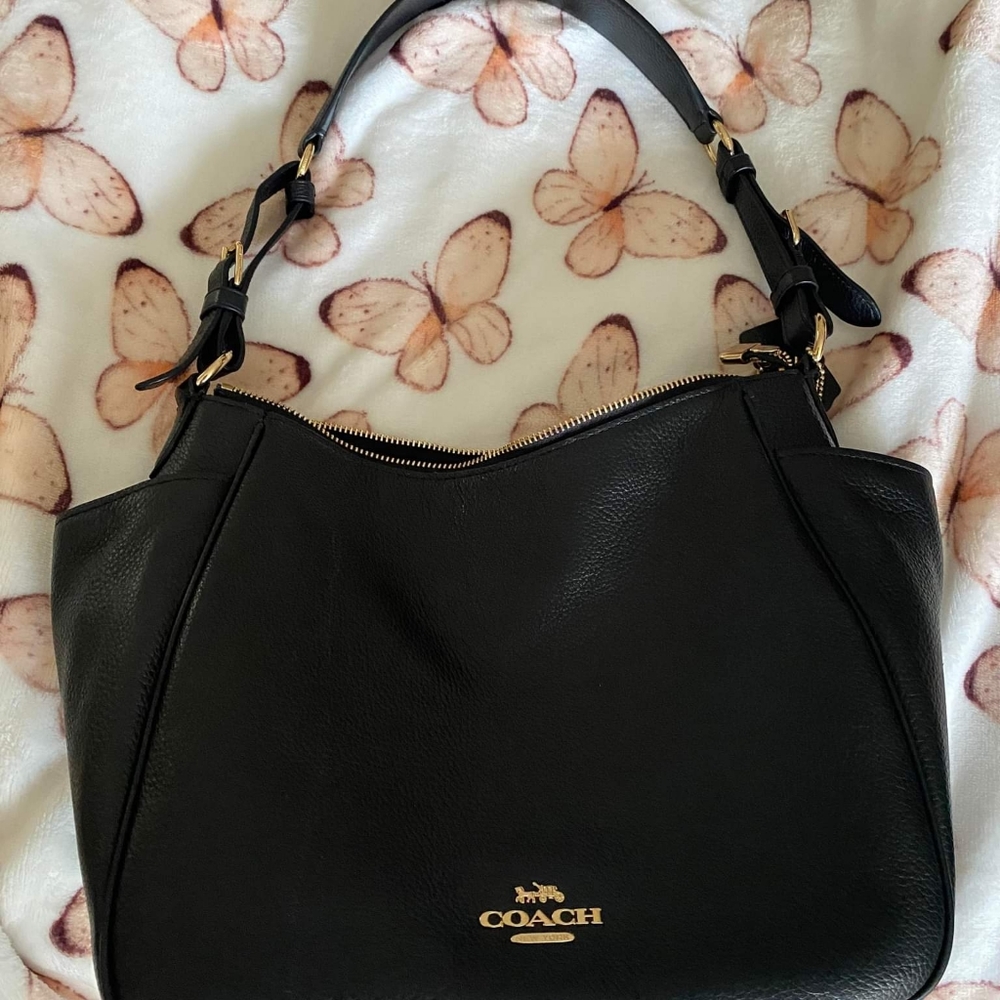 Coach Purse, Black- lightly used - Picture 5 of 8